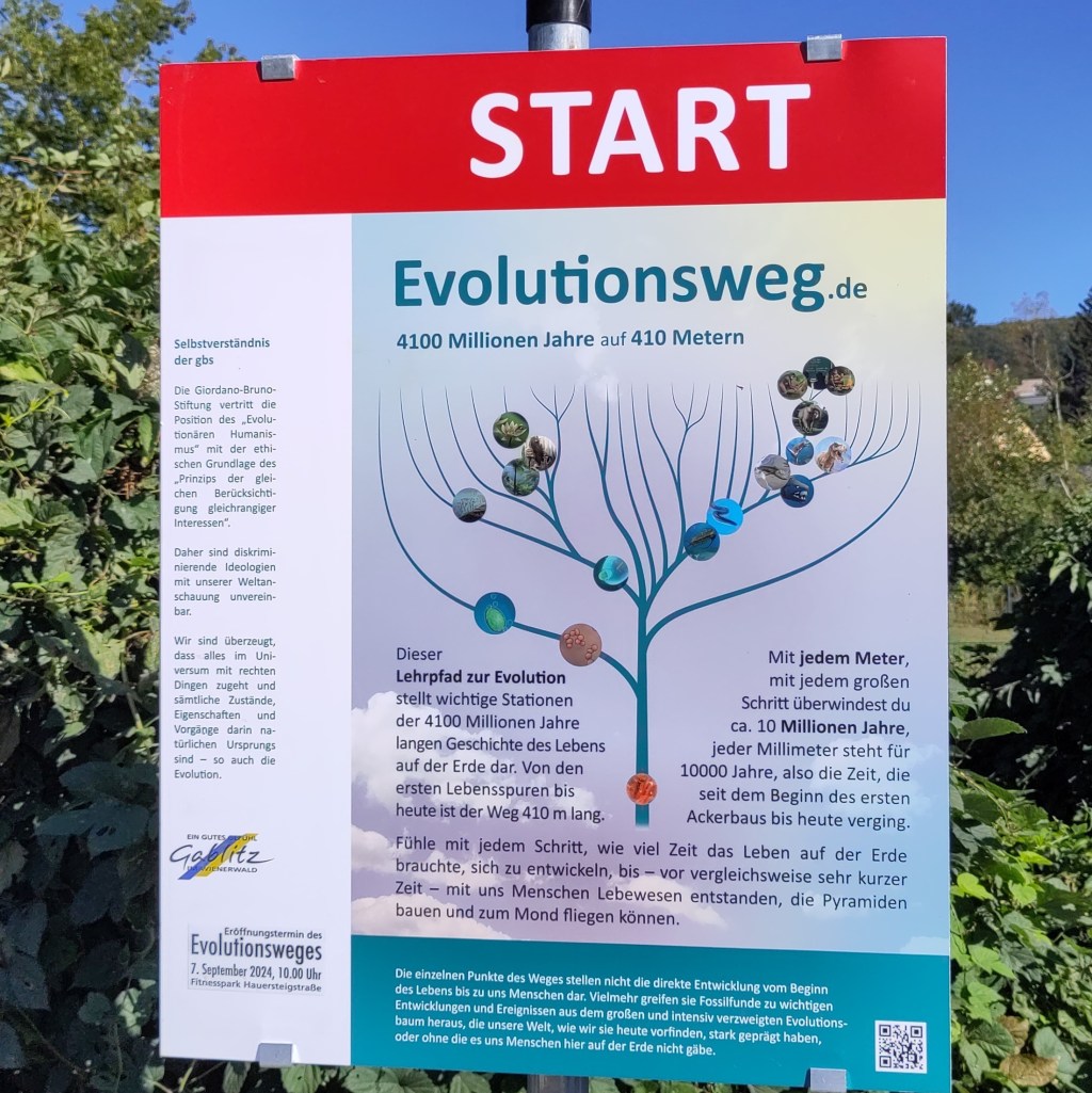 Besonderer VERANSTALTUNGSHINWEIS für SAM, den 7.9. um 10:00 Uhr: Der 1. Evolutionsweg Österreichs wird eröffnet!