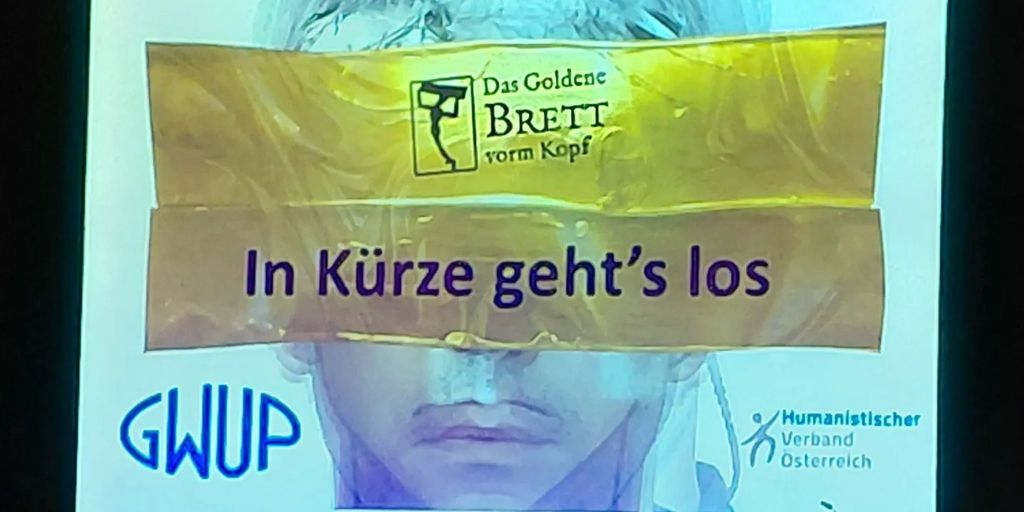 Was war der größte unwissenschaftliche Unsinn des Jahres 2025? Bericht über die Preisverleihung „Das goldene Brett vorm&nbsp;Kopf“